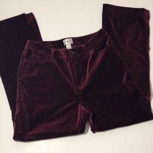 Chico’s velvet pants